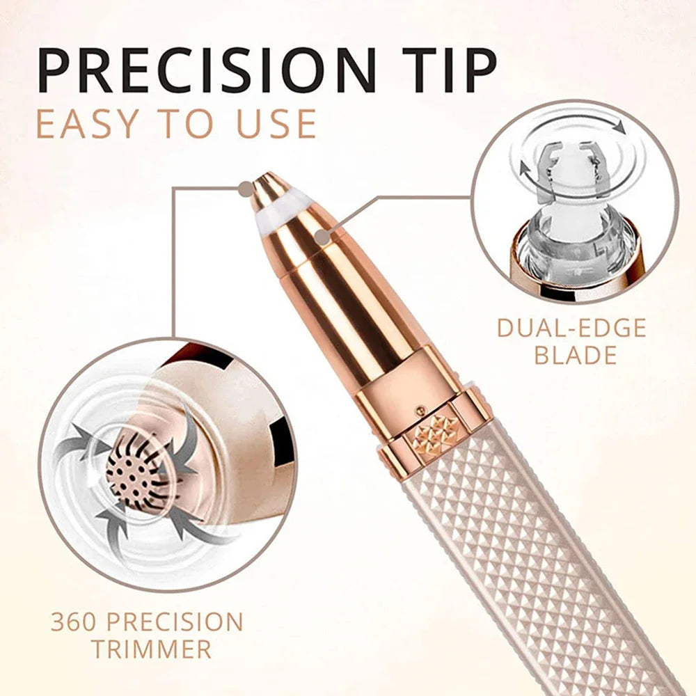 Electric Face Hair Removal Eyebrow Trimmer Epilator Painless Facial Bikin Hair Remover Shaver Razor Depilator Tool for Women