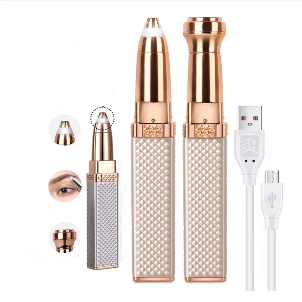 Electric Face Hair Removal Eyebrow Trimmer Epilator Painless Facial Bikin Hair Remover Shaver Razor Depilator Tool for Women