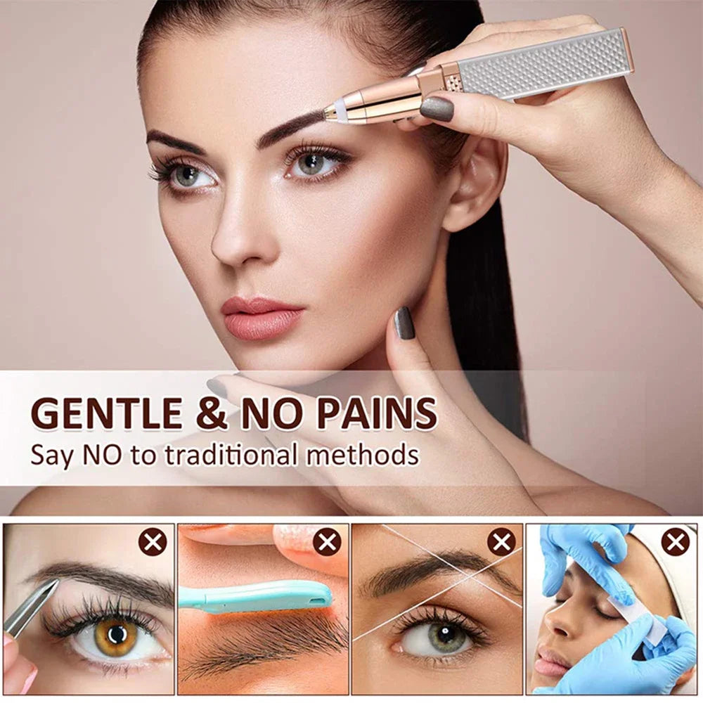 Electric Face Hair Removal Eyebrow Trimmer Epilator Painless Facial Bikin Hair Remover Shaver Razor Depilator Tool for Women