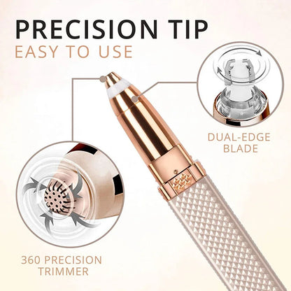 Electric Face Hair Removal Eyebrow Trimmer Epilator Painless Facial Bikin Hair Remover Shaver Razor Depilator Tool for Women