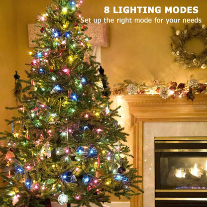Fairy Lights Plug In, 49Ft 150 LED Fairy Lights for Bedroom, Twinkle Lights with Remote Timer 8 Modes String Lights for Christmas Thanksgiving Patio Wedding Party Indoor Outdoor Decor