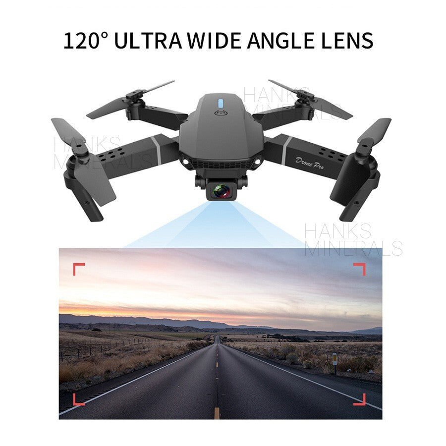 Drone 2025 4K HD Dual Camera Wifi FPV RC Foldable Quadcopter + 4 Batteries