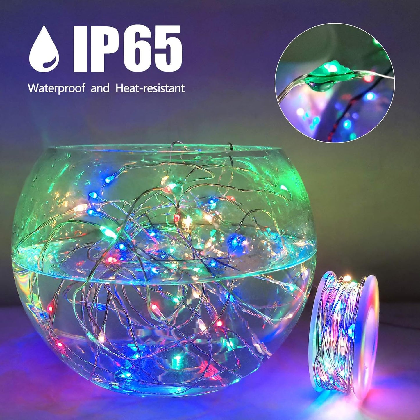 Fairy Lights Plug In, 49Ft 150 LED Fairy Lights for Bedroom, Twinkle Lights with Remote Timer 8 Modes String Lights for Christmas Thanksgiving Patio Wedding Party Indoor Outdoor Decor