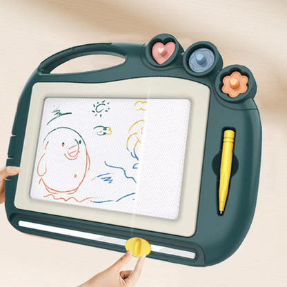 Colored Magnetic Drawing Board,Learning Graffiti Toy, Detachable Writing Board with Stand,Erasable Pad with Sliding Eraser, Safe ABS Plastic,Perfect for 3-6 to Practice Drawing and Writing